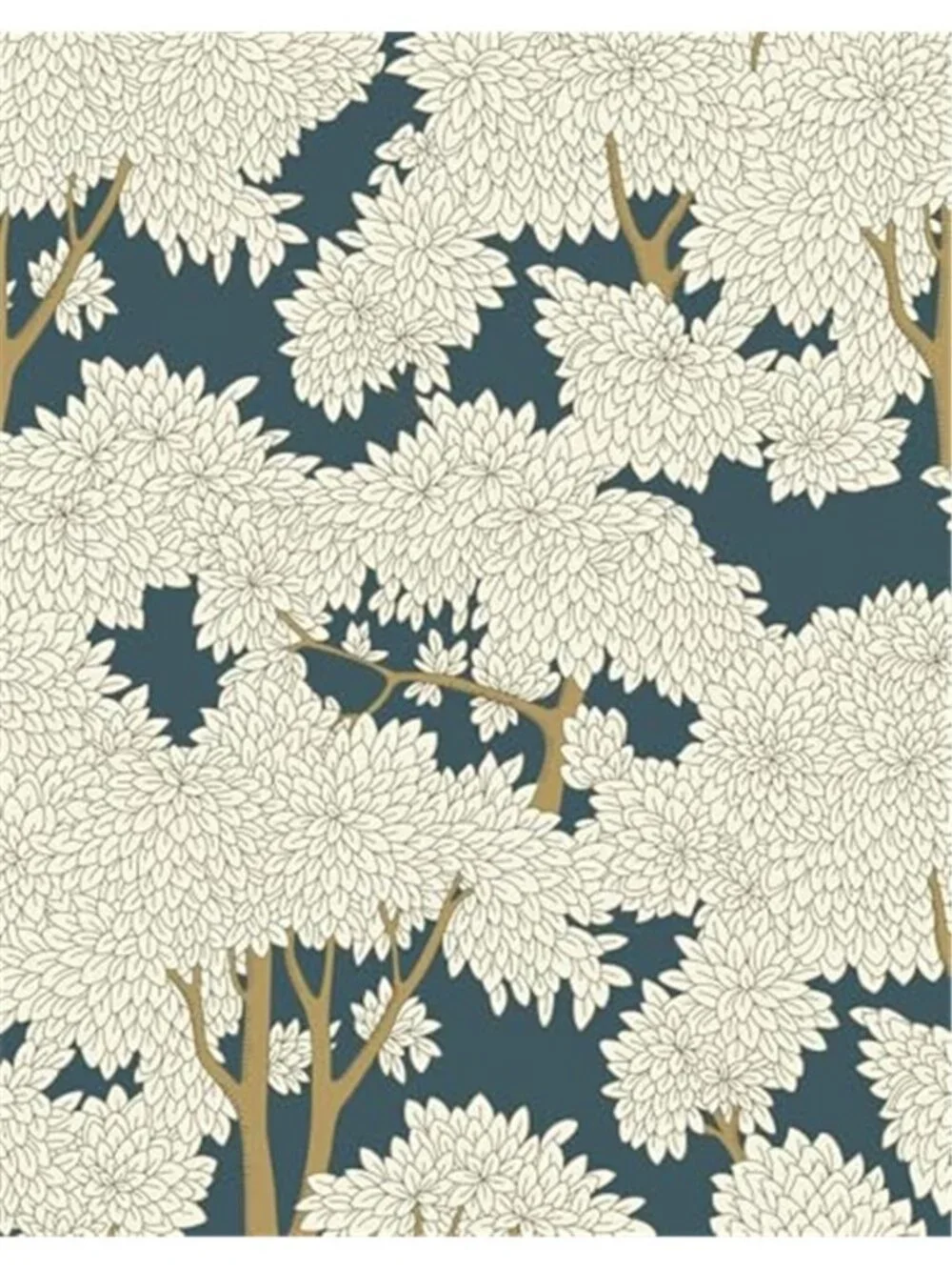 Peel Stick Wallpaper Forest Tree Wallpaper Vinyl Wall Covering Blue Nature